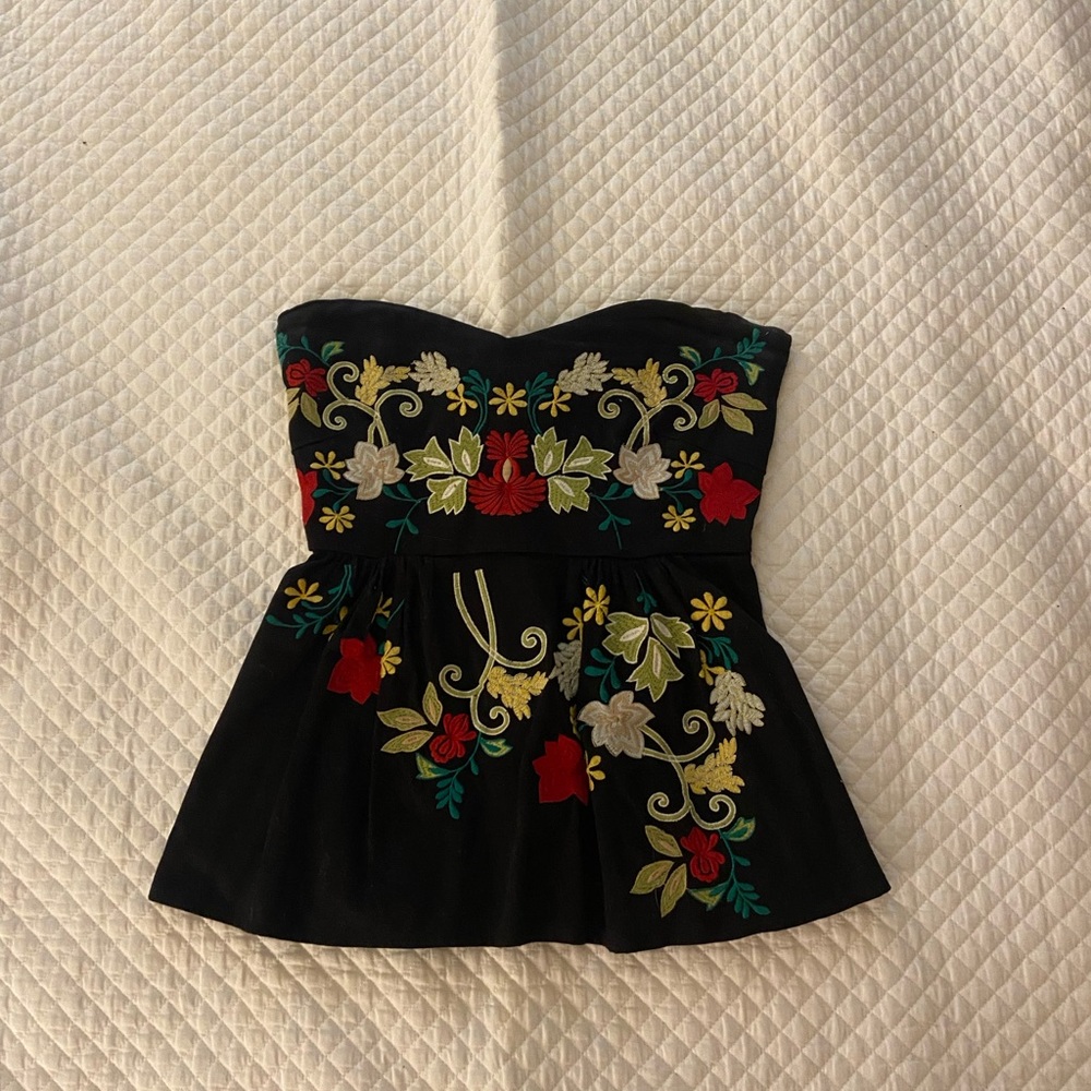 Cotton dressy stretchy top from Anthropologie, like brand new!!